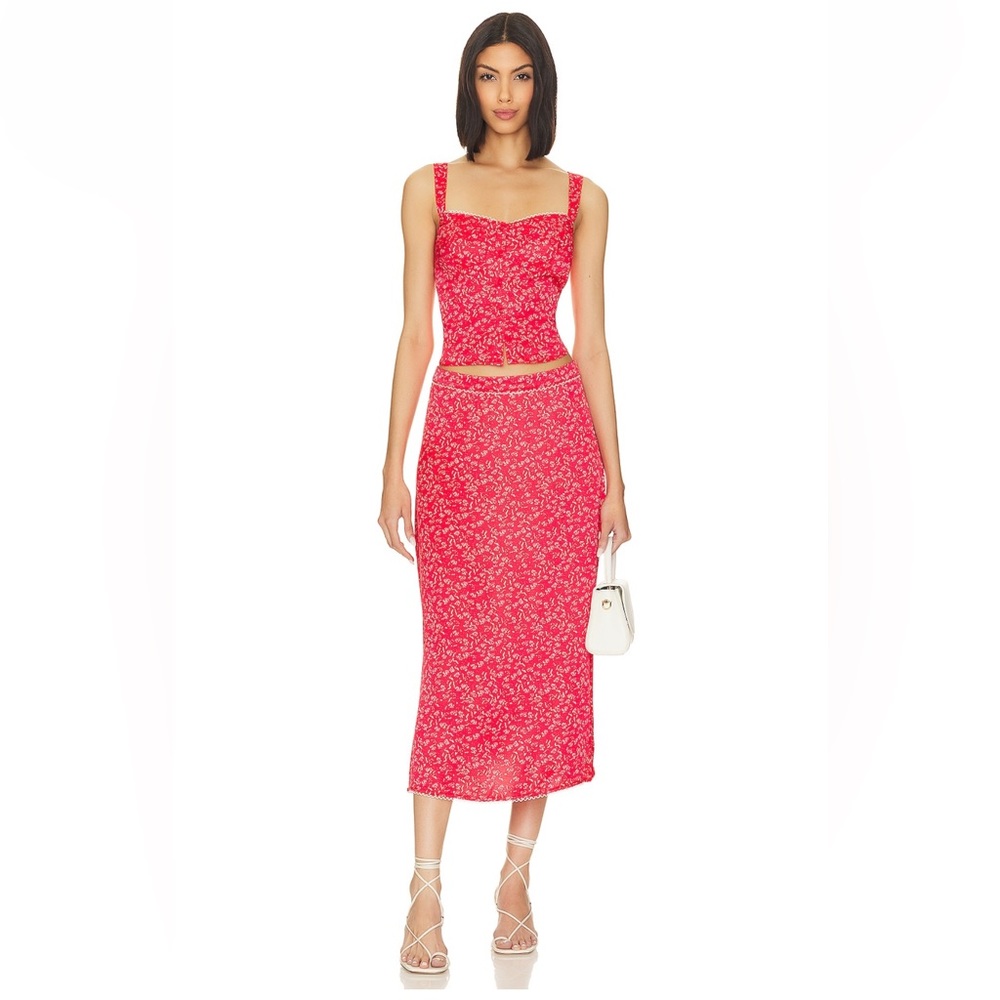 For Love & Lemons Barbera and Chianti Matching Set In Red